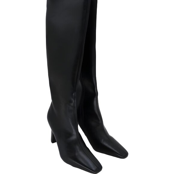 Madden Girl Voyage Knee High Square Toe Boot Black - Women's US 9.5M - Picture 4 of 6